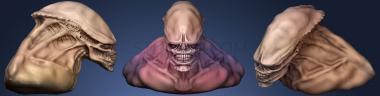 3D model Alien Head 3 (STL)
